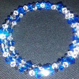 Swarovski Crystal Memory Wire Bracelet